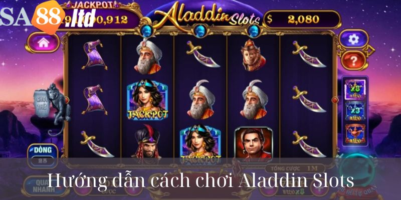 Chia sẻ cách chơi game Aladdin Slots toàn thắng cho Newbie 