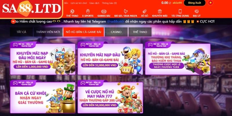 Điều kiện tham gia các sự kiện khuyến mãi SA88